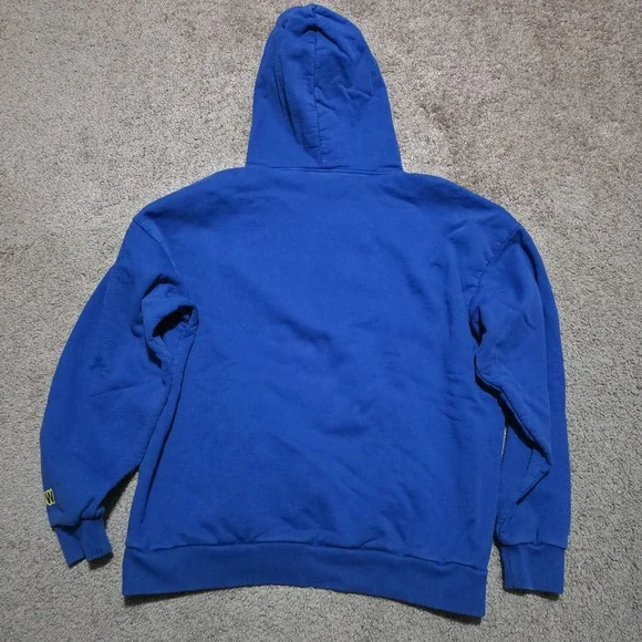 Drew House Mascot Justin Bieber Blue Heavy Fleece Hoodie - Oversized Small - Picture 6 of 9